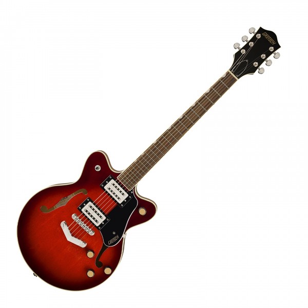 Gretsch G2655 Streamliner Center Block Jr. Double-Cut with V-Stoptail, Claret Burst - Front