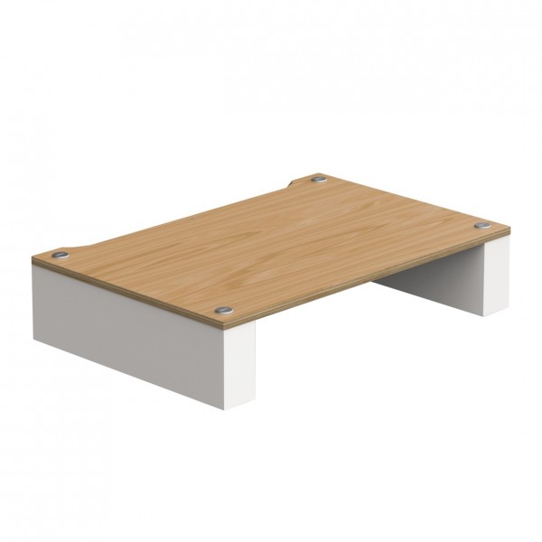 Blok Stax 2G Shelf 120, Natural Ash & Satin White