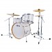 Ludwig Continental Club 20'' 4pc Shell Pack, White Marine Pearl - Angle