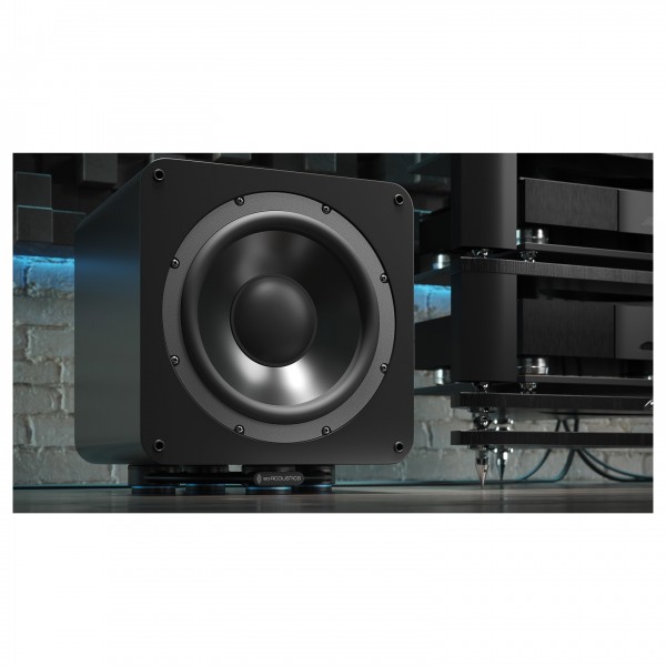IsoAcoustics Aperta SUB XL Subwoofer Isolation Stand - Lifestyle