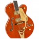 Gretsch Nashville Hollow Body with String-Thru Bigsby, Ebony Fingerboard, Orange Stain - Bridge