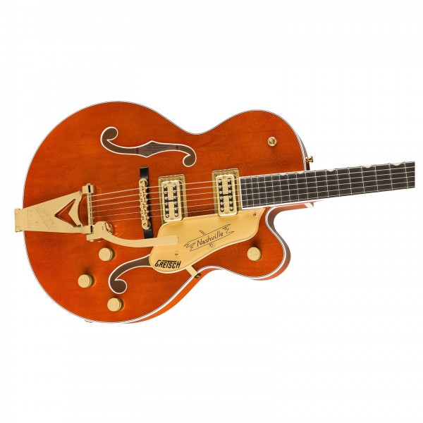 Gretsch Nashville Hollow Body with String-Thru Bigsby, Ebony Fingerboard, Orange Stain - Body