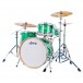 Ludwig Continental 22'' 4pc Shell Pack, Green Sparkle - Angle