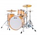 Ludwig Continental 22'' 4pc Shell Pack, Natural Maple - Angle