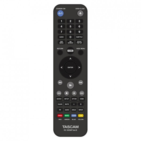 Tascam Blu Ray Player - Remote
