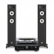 Audio Technica AT-LP60XUSB with Denon PMA-600NE & JBL Stage A170 Hi-Fi Bundle Front View