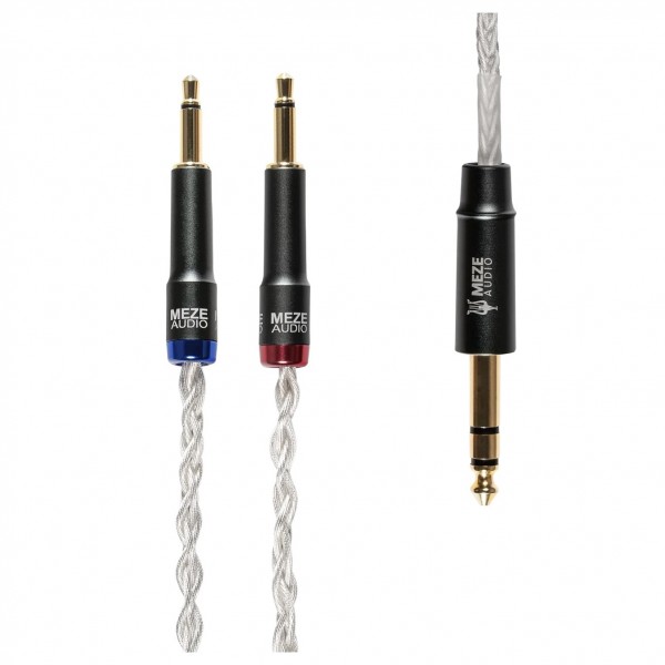 Meze Premium Silver 6.3mm to 3.5mm Headphone Cable, 2.5m