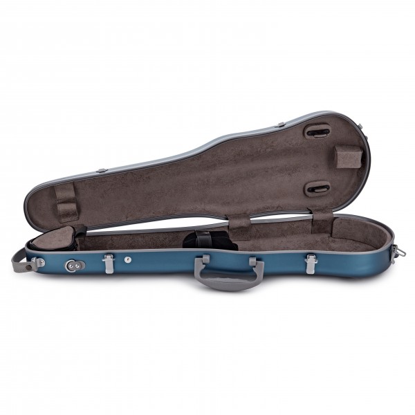 Spirit Polycarbonate Violin Case, 4/4, Steel Blue