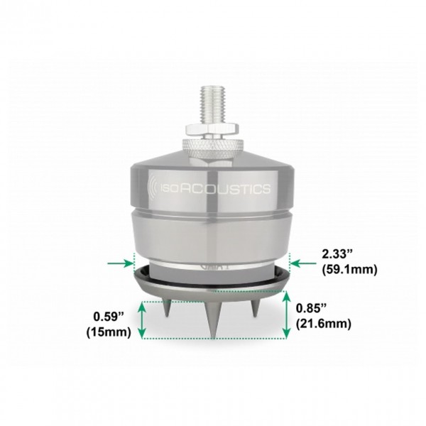 IsoAcoustics GAIA 1 Carpet Disk Dimensions