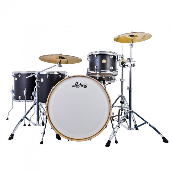 Ludwig Continental 26'' Zep Set Shell Pack, Black Lacquer at