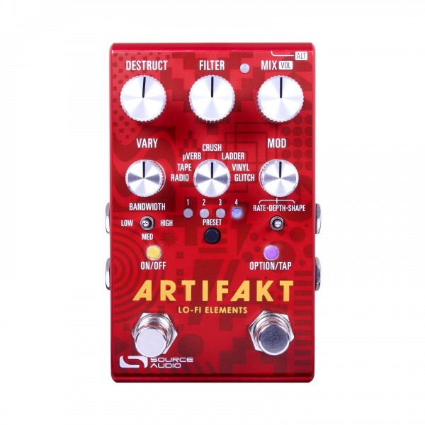 Source Audio Artifakts Lo-fi Elements Pedal - Front