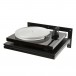 Pro-Ject WMI-1 Wall Mounted Equipment Rack, holding the Pro-Ject Debut 3 Turntable