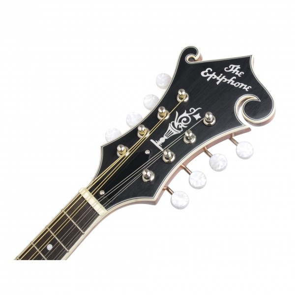 Epiphone MM-50E F Shape Electric Mandolin, Vintage Natural at