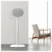 Mountson Floor Stand for Sonos Era 300 (Pair), White Lifestyle View