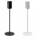 Mountson Floor Stand for Sonos Era 100 (Pair), Black and White Front View