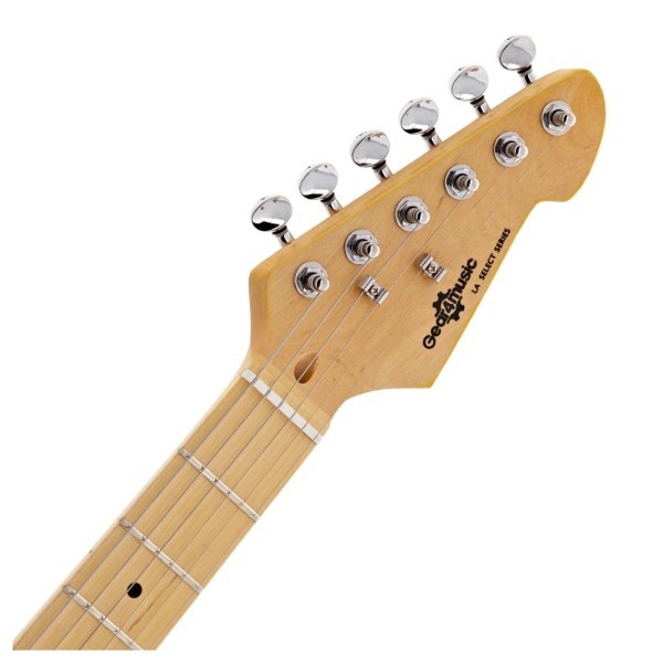 LA Select Electric Guitar by Gear4music, Poppy Red