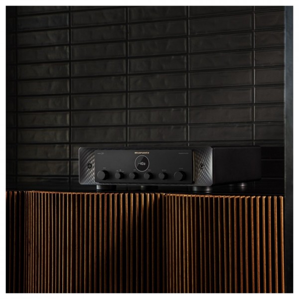 Monitor Audio Studio 89 Bookshelf Speakers (Pair), Black - Lifestyle Photograph