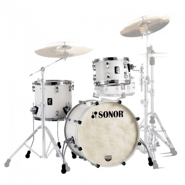 Sonor SQ1 20" 3 Piece Shell Pack, Satin Pure White