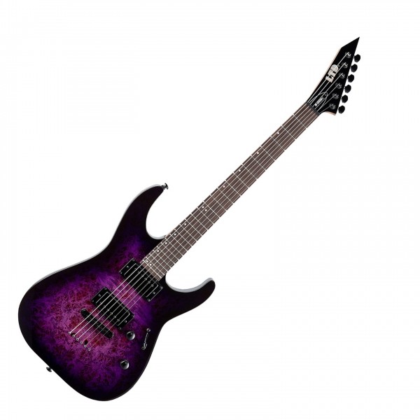 ESP LTD M-200DX NT, Purple Burst - Front