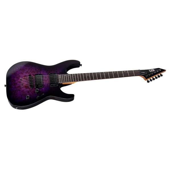 ESP LTD M-200DX NT, Purple Burst - Angled
