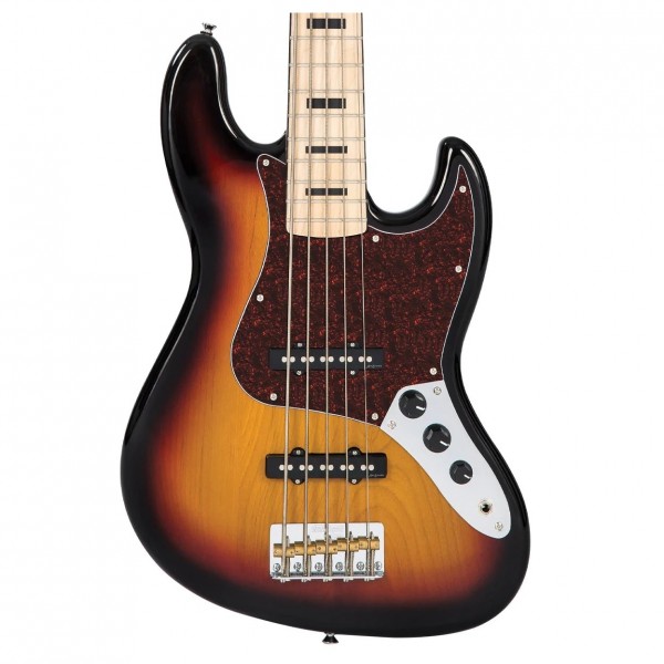 Vintage V49 Coaster Series 5 String Bass, 3 Tone Sunburst - Nearly New ...