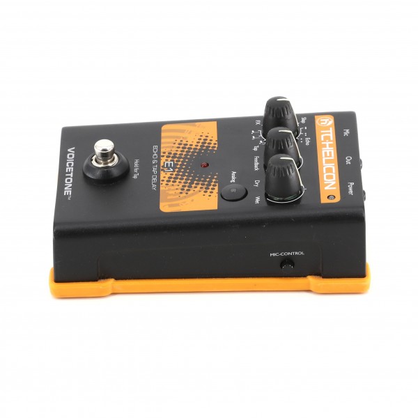 TC Helicon VoiceTone E1 Echo & Tap Delay Vocal Processor | Gear4music
