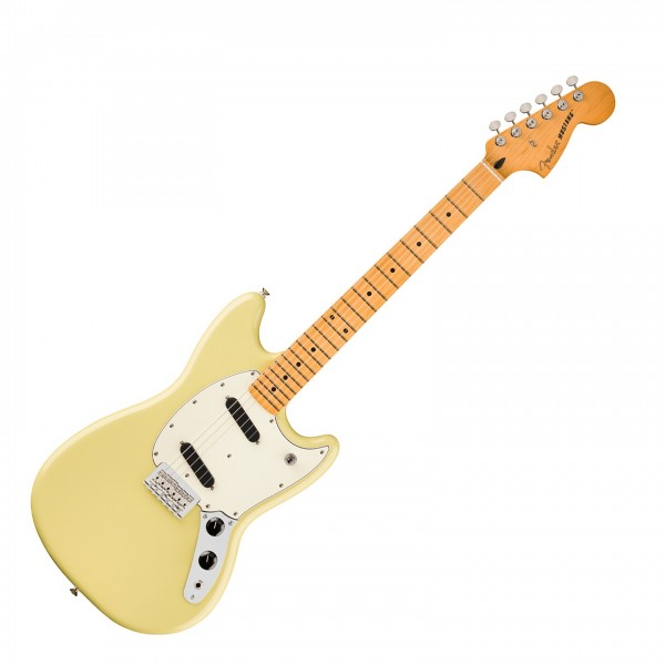 Fender Player II Mustang, Maple Fingerboard, Hialeah Yellow - Front