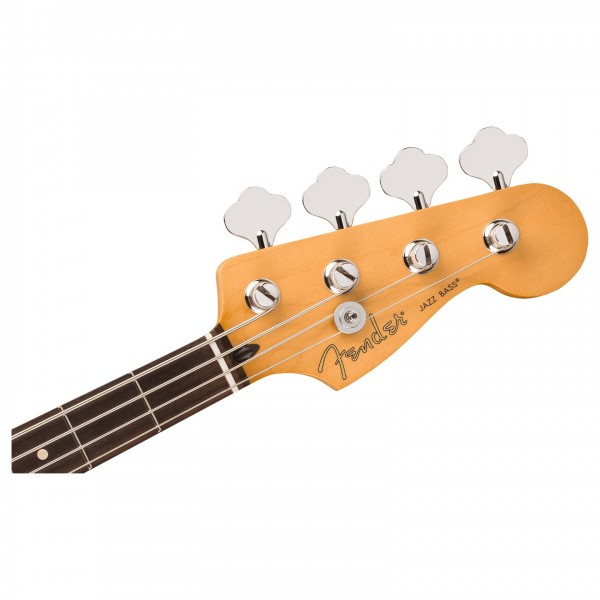 Fender Player II Jazz Bass, Rosewood Fingerboard, Aquatone Blue - Headstock, Front