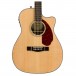 Fender CC-140SCE Concert Electro Acoustic Guitar, Natural Close