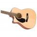 Fender CC-60SCE Left Handed Concert Electro Acoustic, Natural L