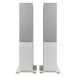 JBL Stage 260F Floorstanding Speakers (Pair), White - Front with grilles attached