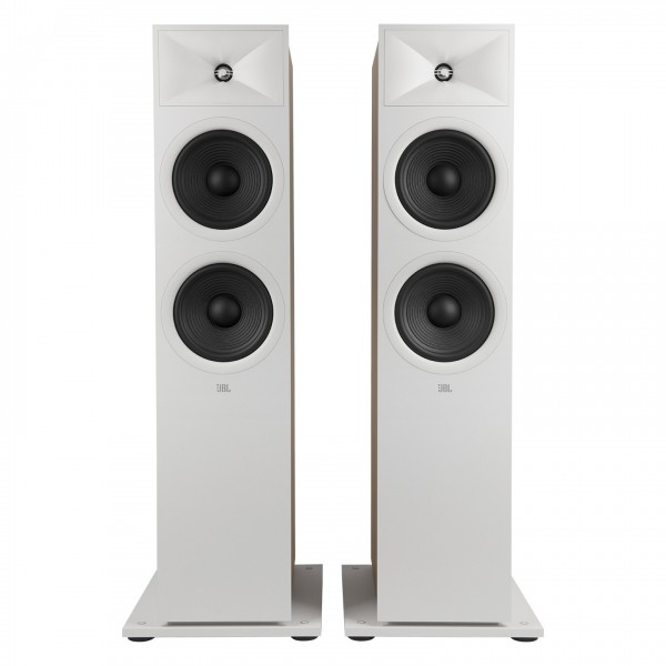 JBL Stage 280F Floorstanding Speakers (Pair), White - Front