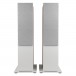 JBL Stage 280F Floorstanding Speakers (Pair), White - Front with grille attached