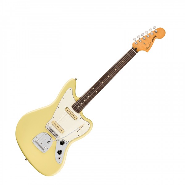 Fender Player II Jaguar, Rosewood Fingerboard, Hialeah Yellow - Front