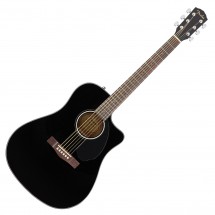 Fender CD-60SCE Dreadnought Elektroakustická gitara, čierna