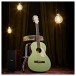 Hartwood Century Parlour Acoustic Guitar, Mint Green
