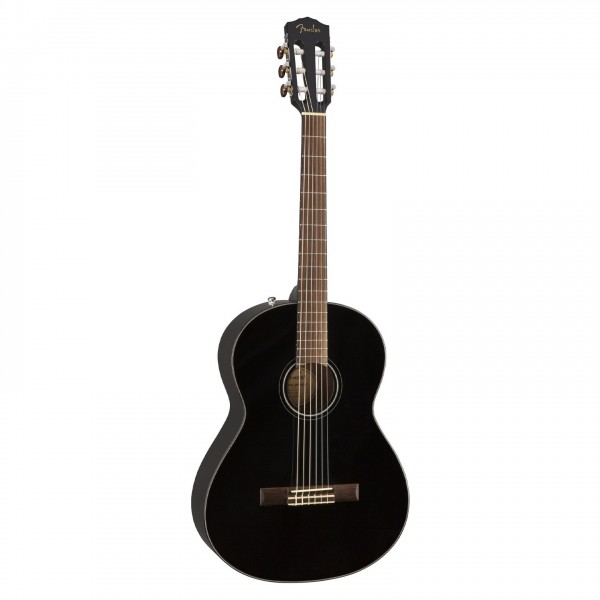 Fender CN-60S Acoustic Guitar, Black Front