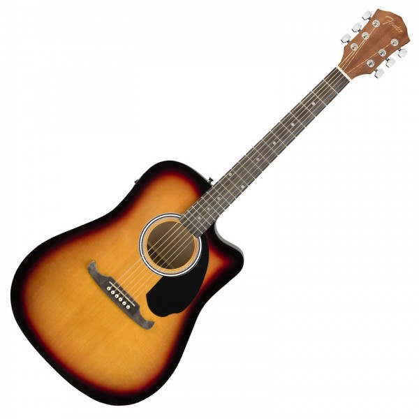 Fender FA-125CE Dreadnought Electro Acoustic, Sunburst Front View