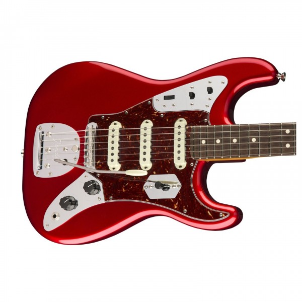 Fender LTD Jaguar Stratocaster RW, Candy Apple Red at Gear4music