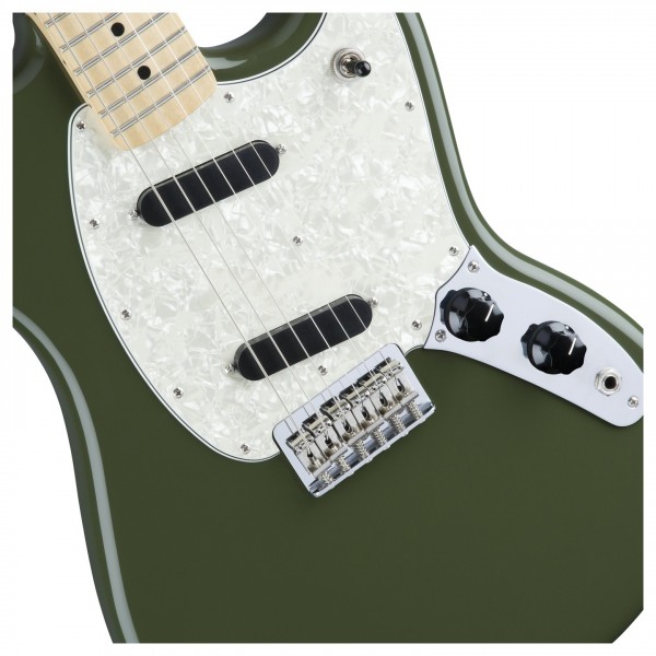 Fender Mexico Mustang Olive ムスタング Fender Electric Guitars - Mustang - Olive | Mass Street Music