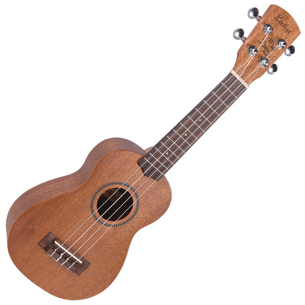 Laka Series Soprano Acoustic Ukulele, Solid Mahogany