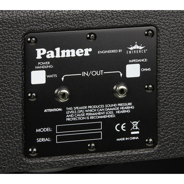 Palmer PCAB112B 1 x 12 Empty Guitar Cabinet