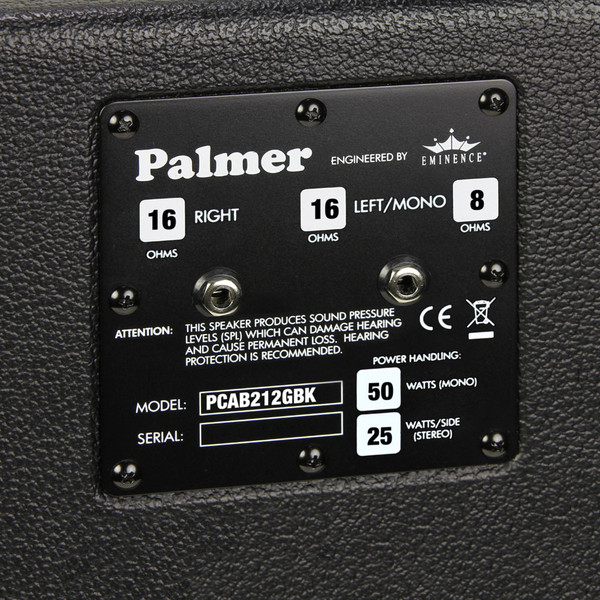 Palmer PCAB212 2 x 12 Empty Guitar Cabinet