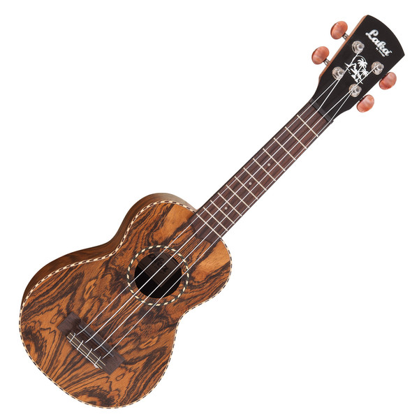 Laka VUS75 Soprano Acoustic Ukulele, Butterfly Wood