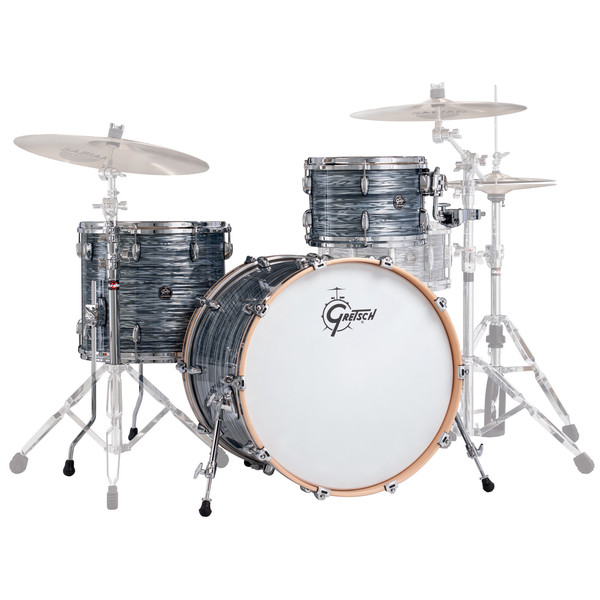Gretsch Drums Renown Maple 22'' 3 Pc Euro Shells, Silver Oyster Pearl