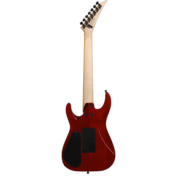 エレキギター 赤 Duncan Design DISC Jackson DK7Q Pro Series Dinky 7-String Guitar, Quilt Trans