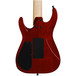 Jackson DK7Q Pro Series Dinky 7-String Guitar, Quilt Trans Red