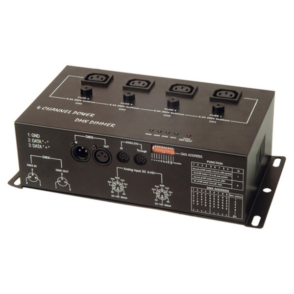 SoundLab 4 Channel DMX Lighting Dimmer Pack