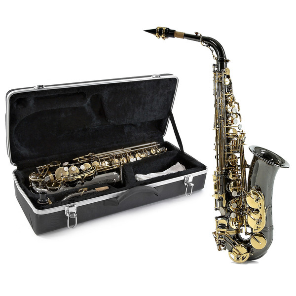 Alto Saxophone by Gear4music, Black & Gold