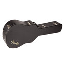 Fender Dreadnought/12 Cuerdas Tapa Plana Estuche de Guitarra, Negro